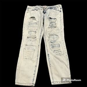 Acid‎ wash distressed mudd jeans
